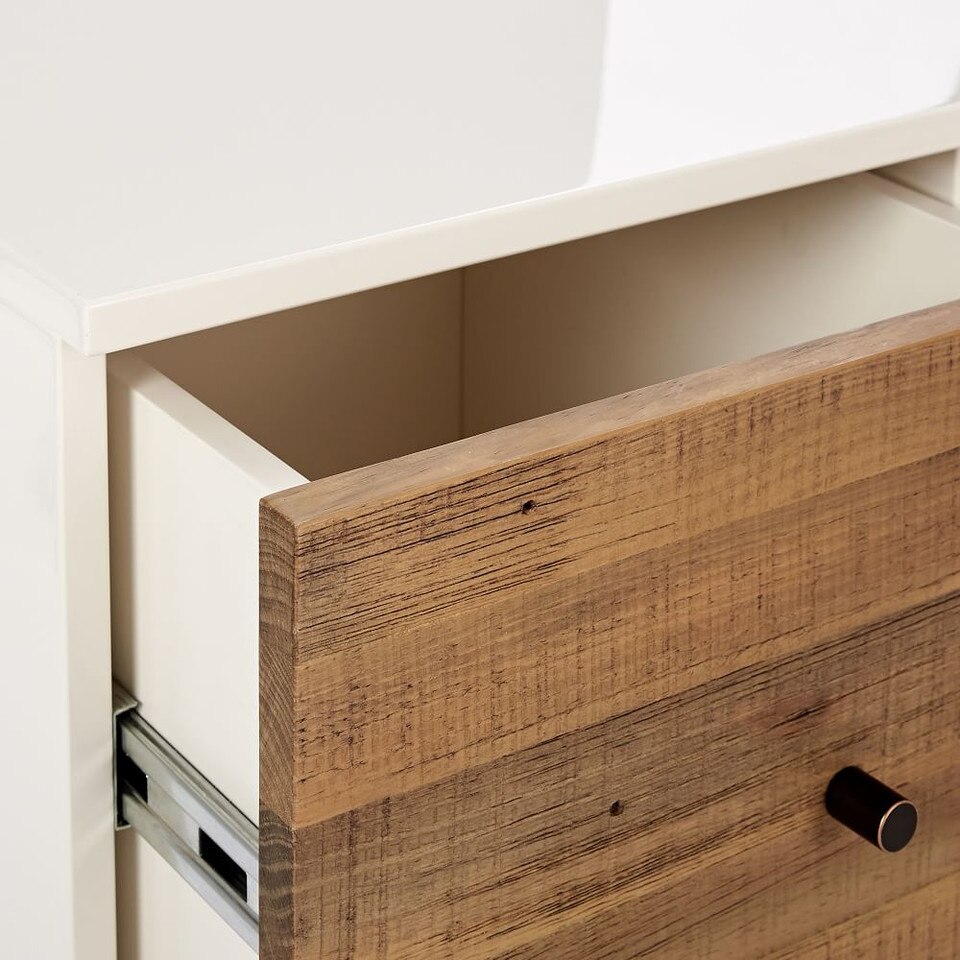 Reclaimed Wood & Lacquer Desk West Elm UK